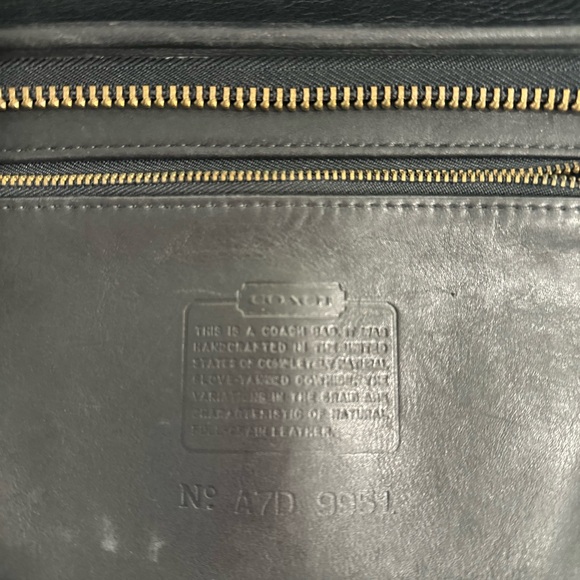 Coach Vintage Black Leather Women's Satchel - Picture 8 of 16